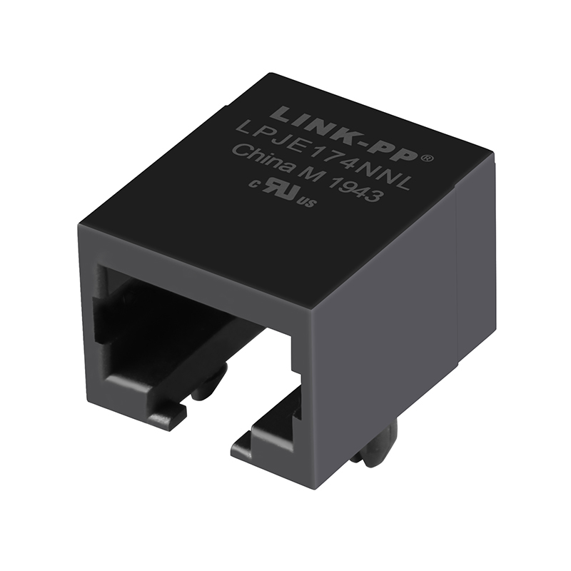 TS6P6C-PCB-U Unshielded Tab Down Without LEDs 1X1 Port RJ45 Modular Jack