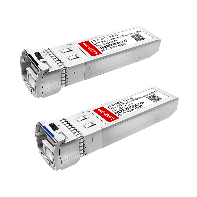 Bidirectional Optical Transceiver 1270nm/1330nm Simplex LC Single Mode 10G BiDi SFP+ Module 40km