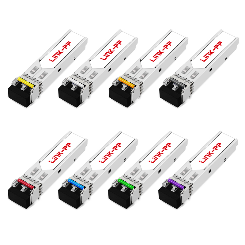 1000BASE Single Mode 1G CWDM SFP Module 20km 40km 80km Duplex LC SMF Optical Transceiver