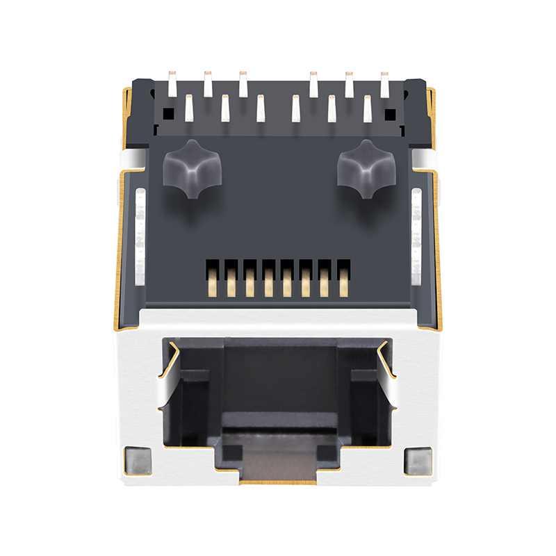 1840718-6 Low Profile RJ45 Jack Ethernet Magnetic 1000 Base-t Female RJ45 Connector With Leds