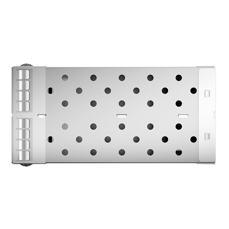 2007637-5 Right Angle Press-Fit Shielded Ganged 2x2 SFP+ Receptacle Cage