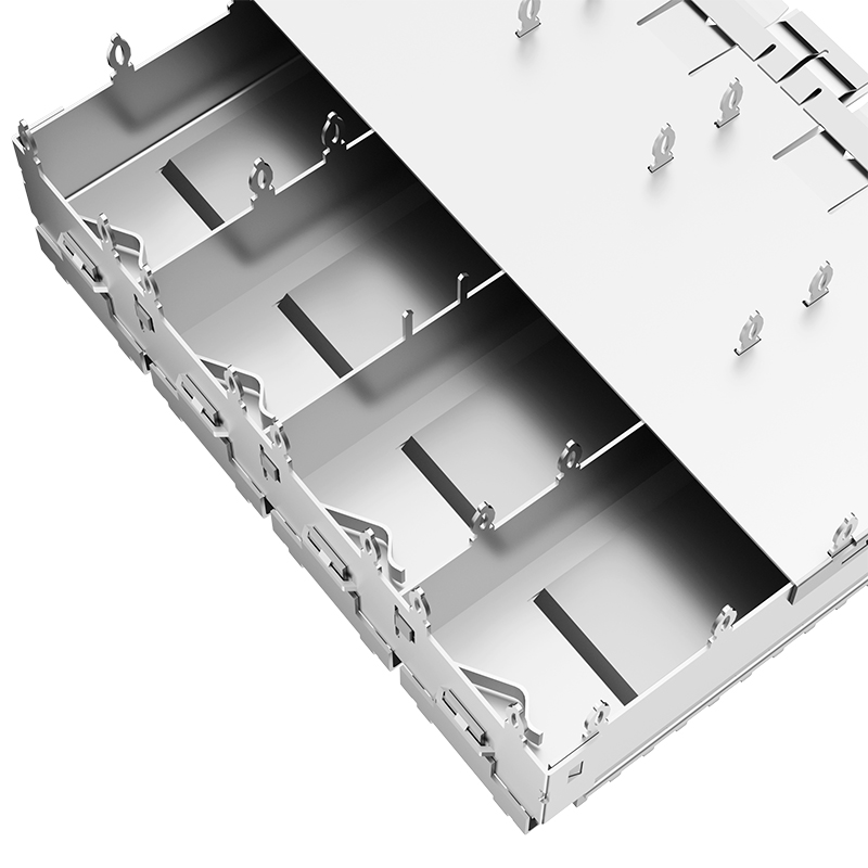 TE Compatible 2149730-4 Through Hole Ganged 1x4 Ports Press Fit SFP+ Cage With Heat Sink