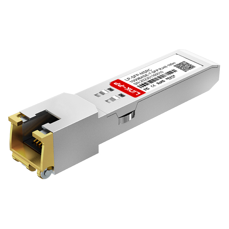 1000BASE-T 1G SFP Copper RJ45 100m Fiber Optical Transceiver Module