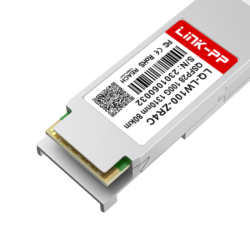 100GBASE-ZR4 Duplex LC SMF Optical Module 1310nm Single Mode 100G QSFP28 Transceiver 80km