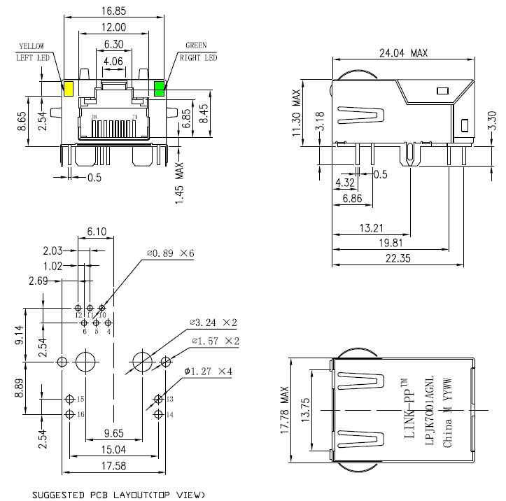 RJ45 Connector View 3