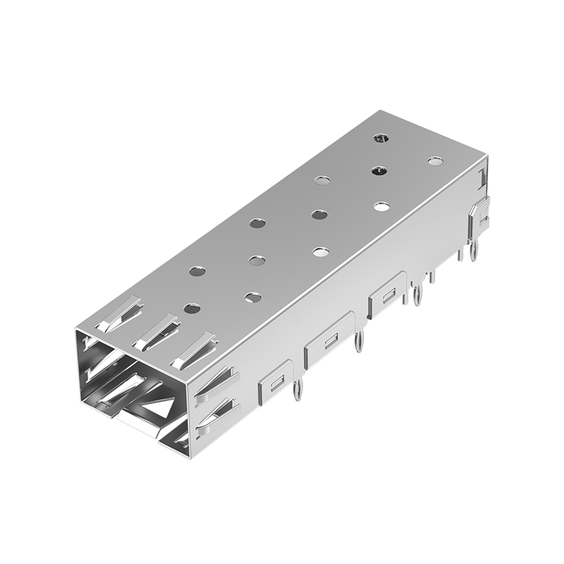 2227316-1 TE Compatible Through Hole Right Angle EMI Shielded Housing Press-Fit SFP Cage