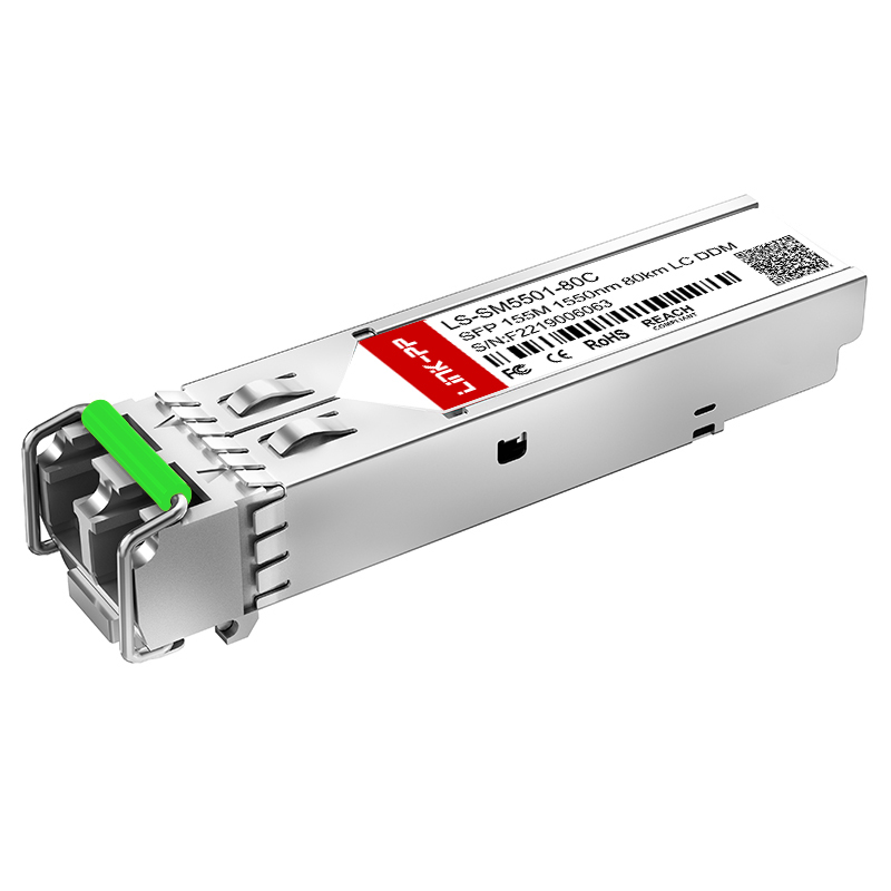 100BASE-ZX Single Mode SFP 1550nm 80km Duplex LC SMF Optical Transceiver Module