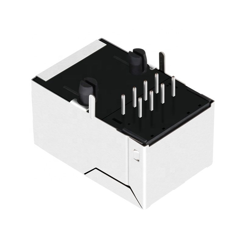 1000Base-T SMT tab up Single Port Modular Jack RJ45 Connector HR961120C