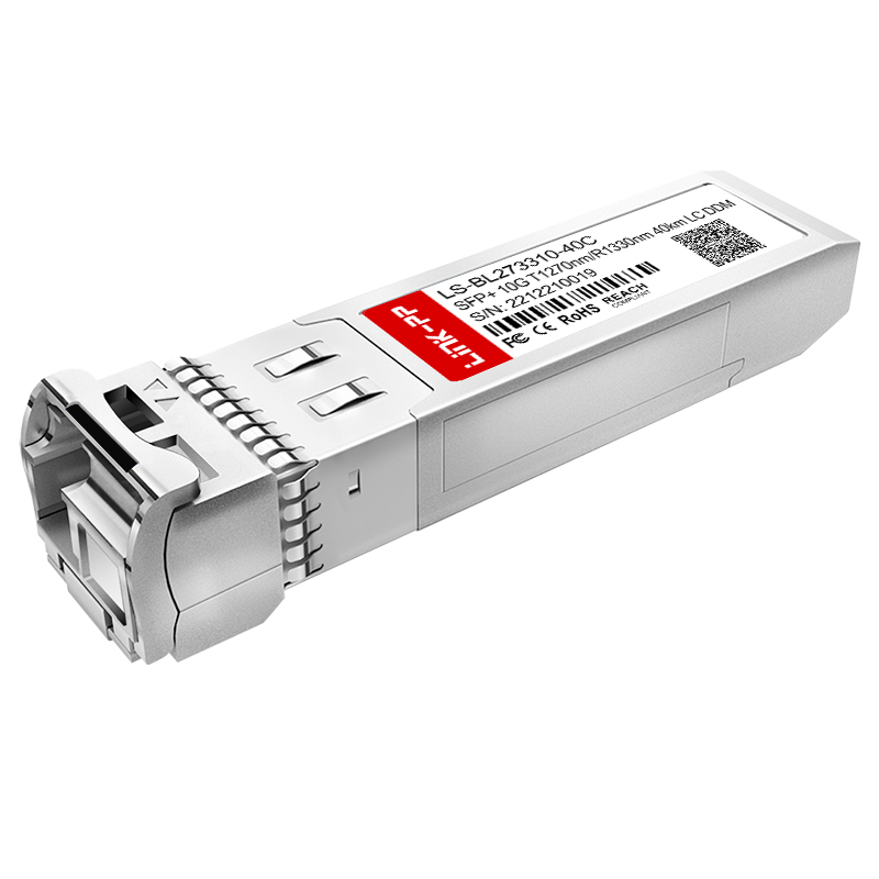 Bidirectional Optical Transceiver 1270nm/1330nm Simplex LC Single Mode 10G BiDi SFP+ Module 40km