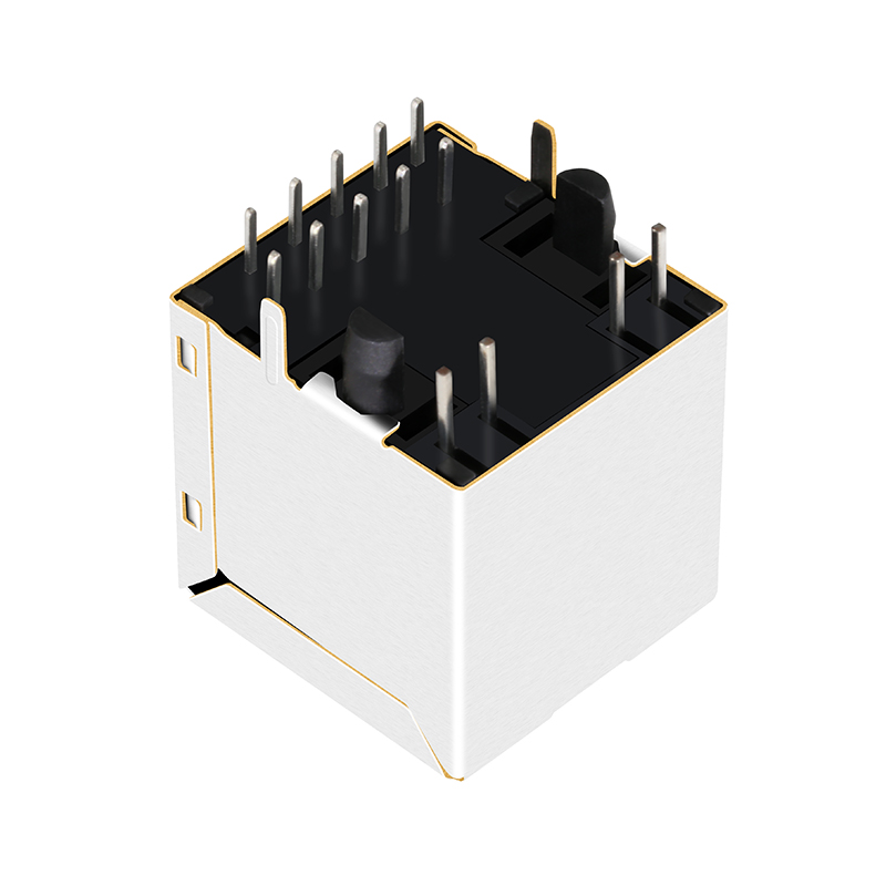 SI-46001-F 10/100Base-T 8P8C Vertical RJ45 Connector