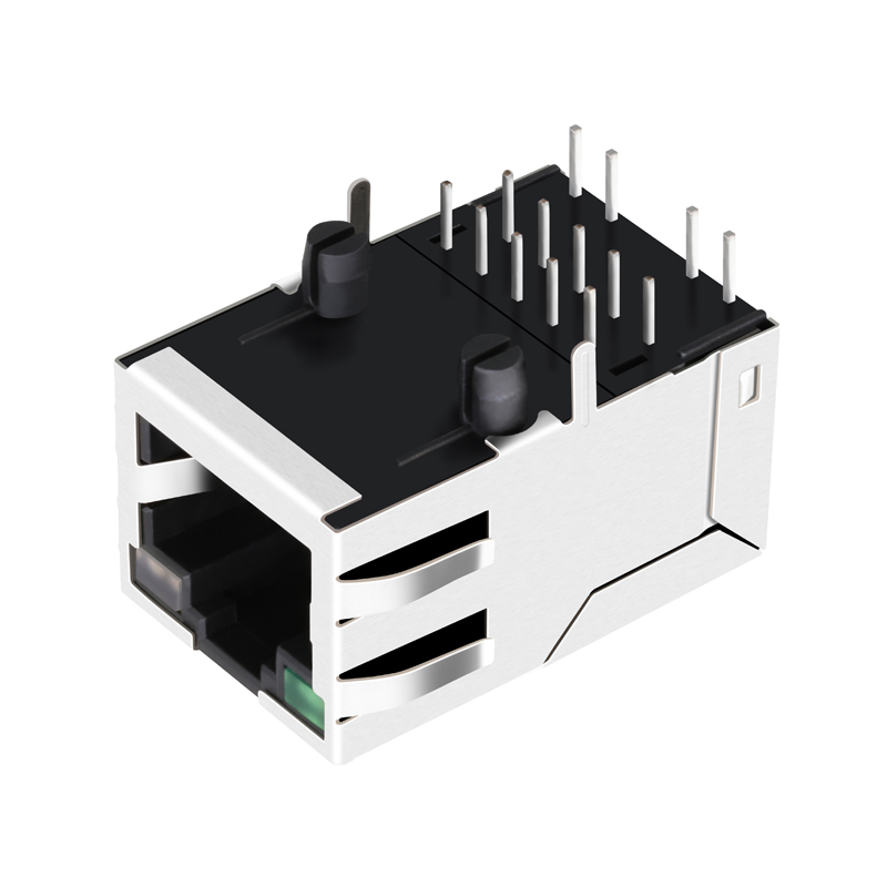 Single Port Ethernet Female Jack RJ45 Connector 7499161005A