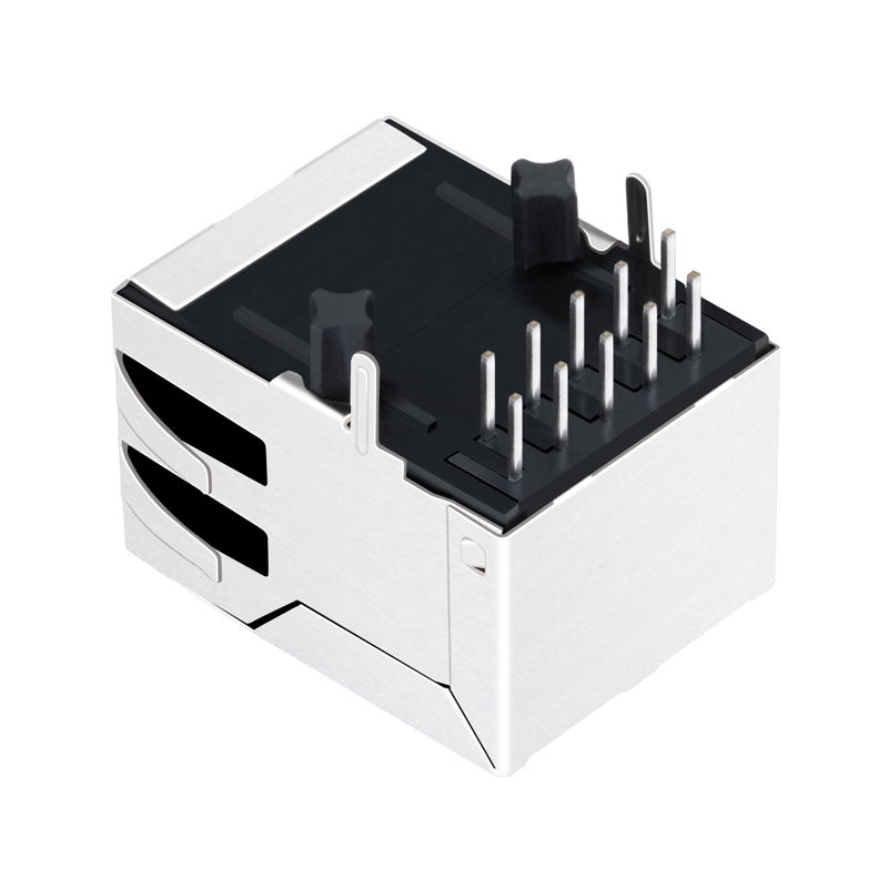 RJ-001TC1 RJP-003TC1 RJPLB-203TC1 Tab Down Without LEDs Cat5 Network RJ45 PCB Connector