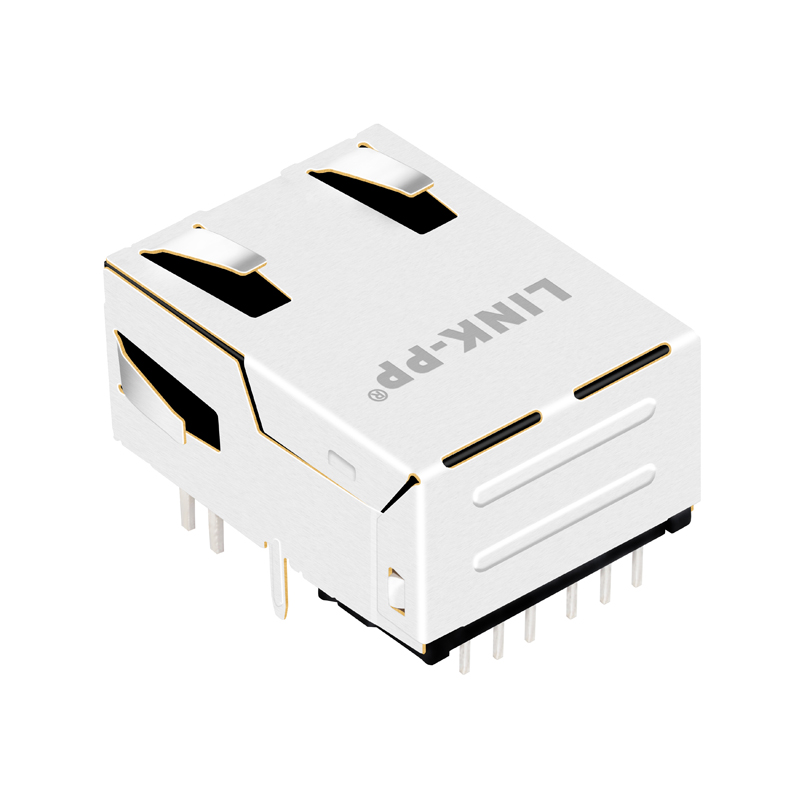 Single Port Low Profile RJ45 Modular Jack L829-1J1T-43