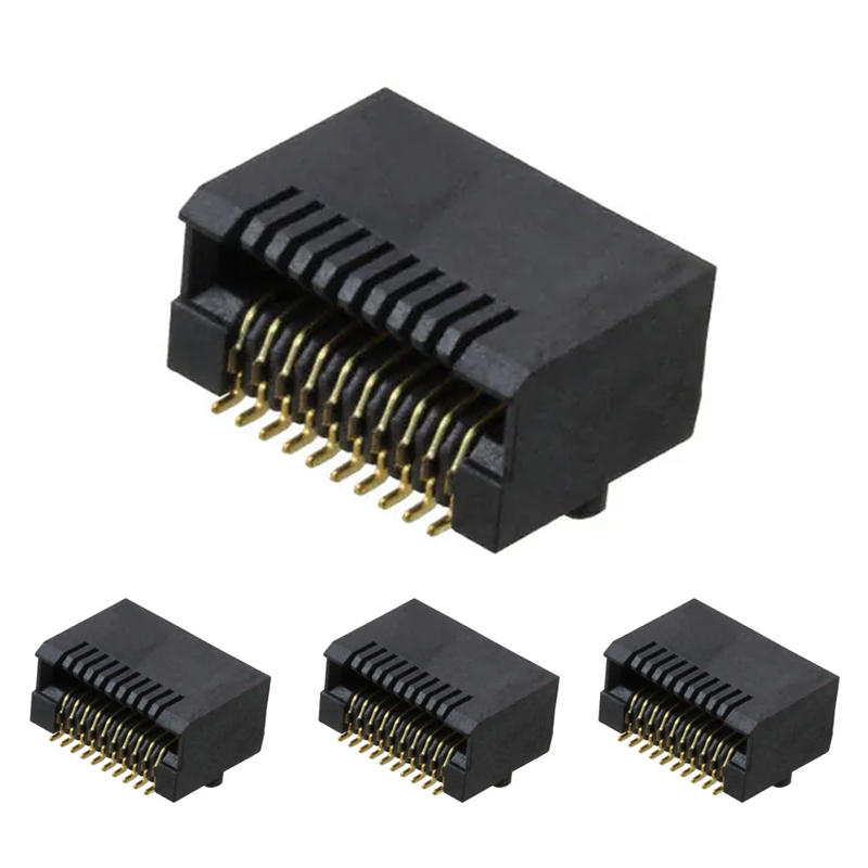 E81M0-002-02-LT Gold Pleating 30u" 1x1 Port 5GB/S SMT SFP Connector Without Led