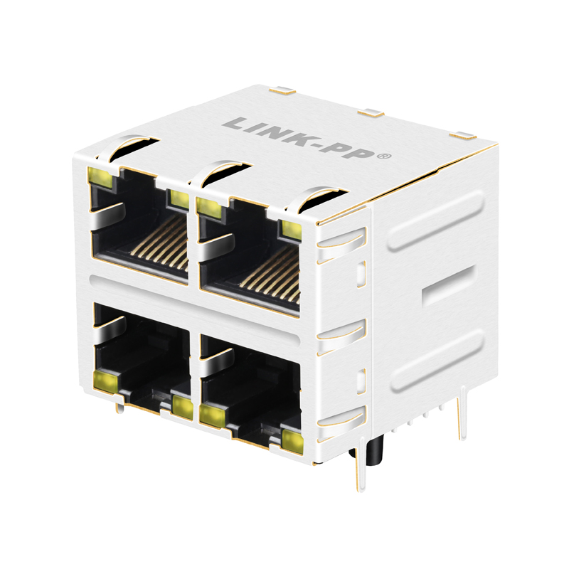 1xN 2xN Low Profile Vertical SMT 10p8c 8p8c PCB Mount High Speed RJ45 Ethernet Port Female Magjack Conector RJ45 Jack