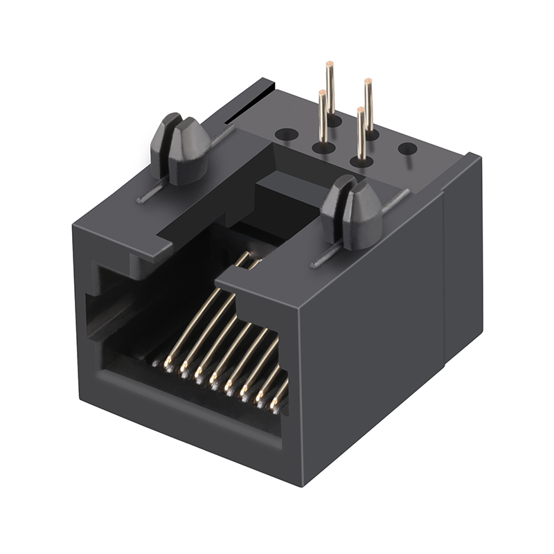 Tab Down Without Magnetics 1x1 Port 4P4C RJ11 Modular Jack