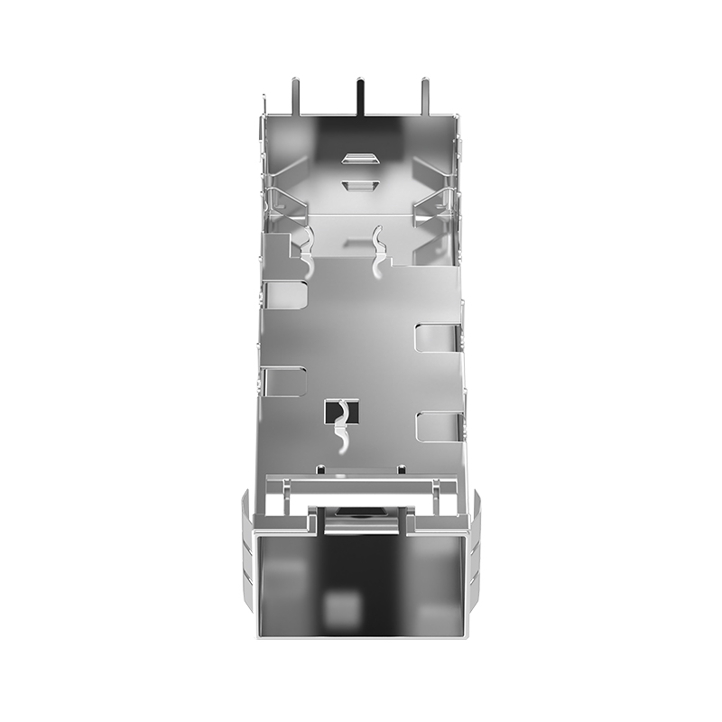 U77-E16D3-3001 Amphenol Compatible Through Hole THT Solder SFP+ Cage With Heatsink
