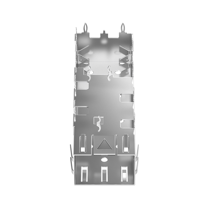 2227316-1 TE Compatible Through Hole Right Angle EMI Shielded Housing Press-Fit SFP Cage