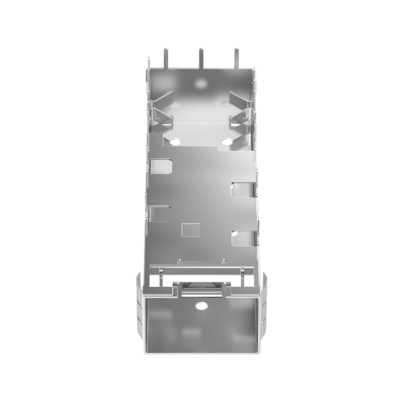 2007194-1 TE Compatible Single 1x1 Port EMI Shielded Through Hole Solder SFP+ Cage