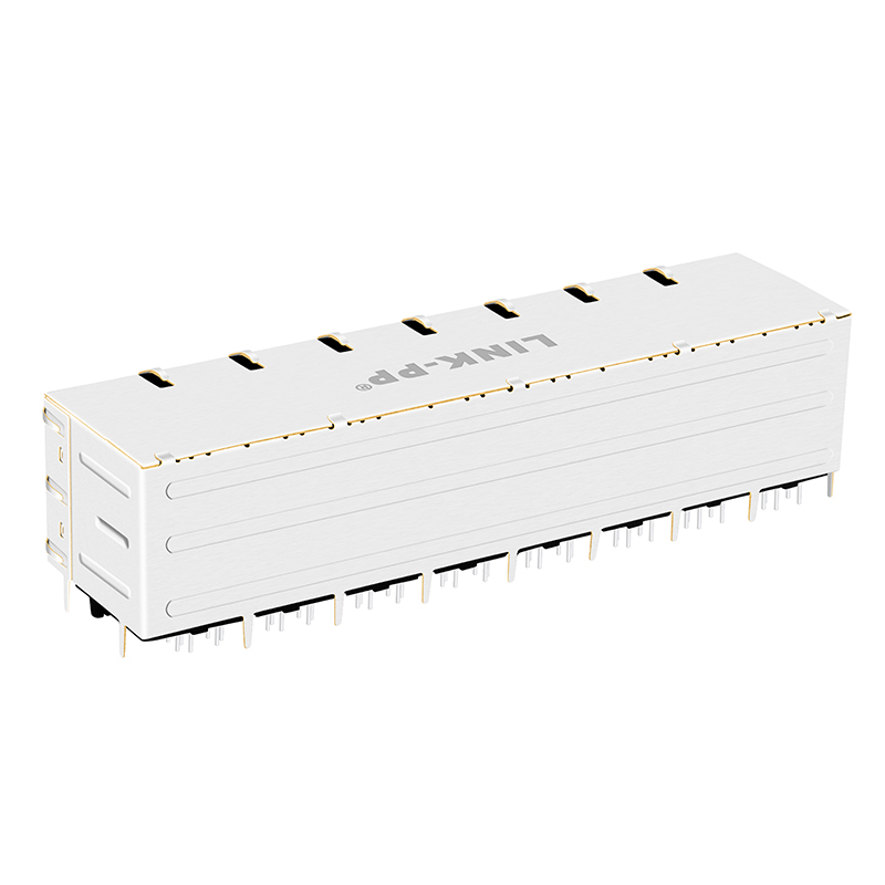 Multiple Port RJ45 Modular Jacks 0854-2X8R-GK-F