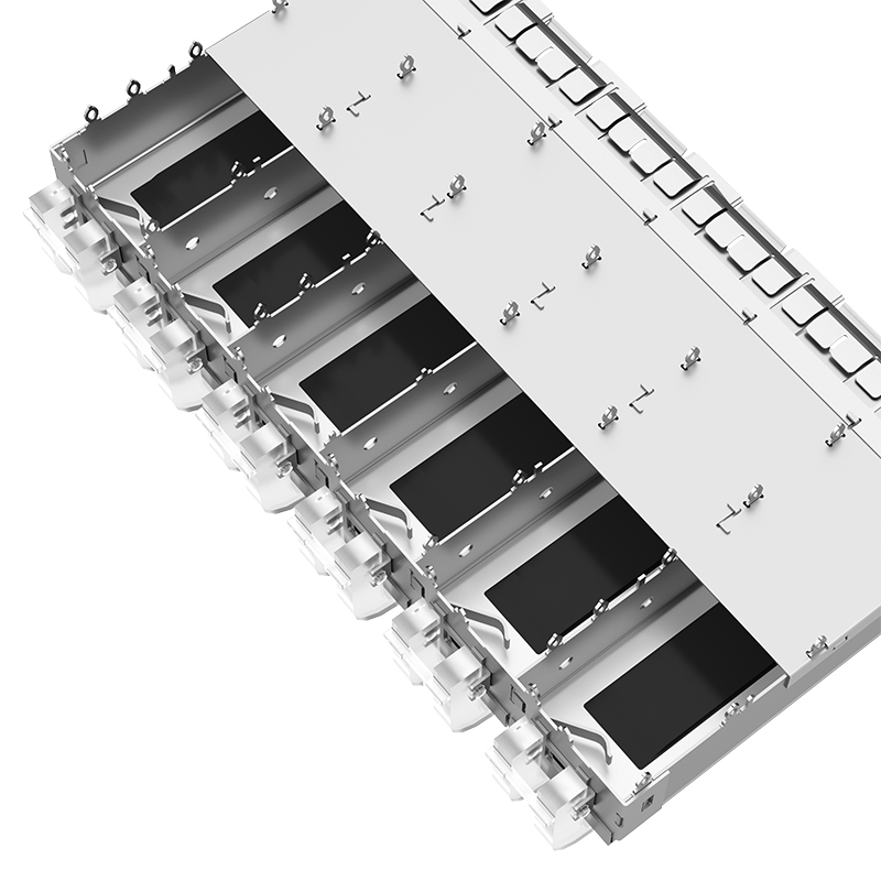 2198236-4 TE Replacement Through Hole 1x6 Ports Light Pipe Press-fit SFP+ Cage With Heatsink