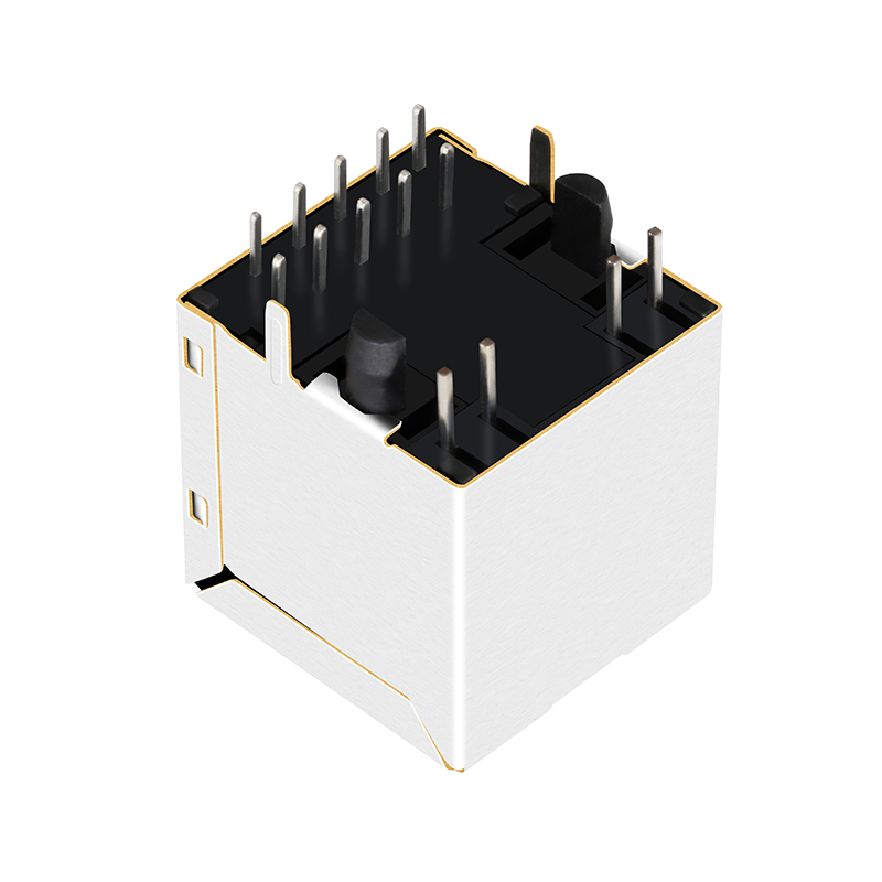 RJ-45 Network Sockets Ethernet 1 Port 2.5G Base-t Vertical RJ45 Famale Connector With Led Lights