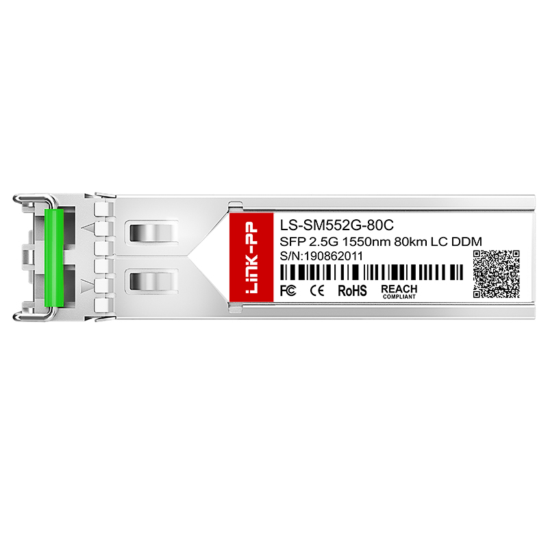 Single Mode SFP 2.5G 1550nm 80km SMF Dual LC Optic Transceiver Module