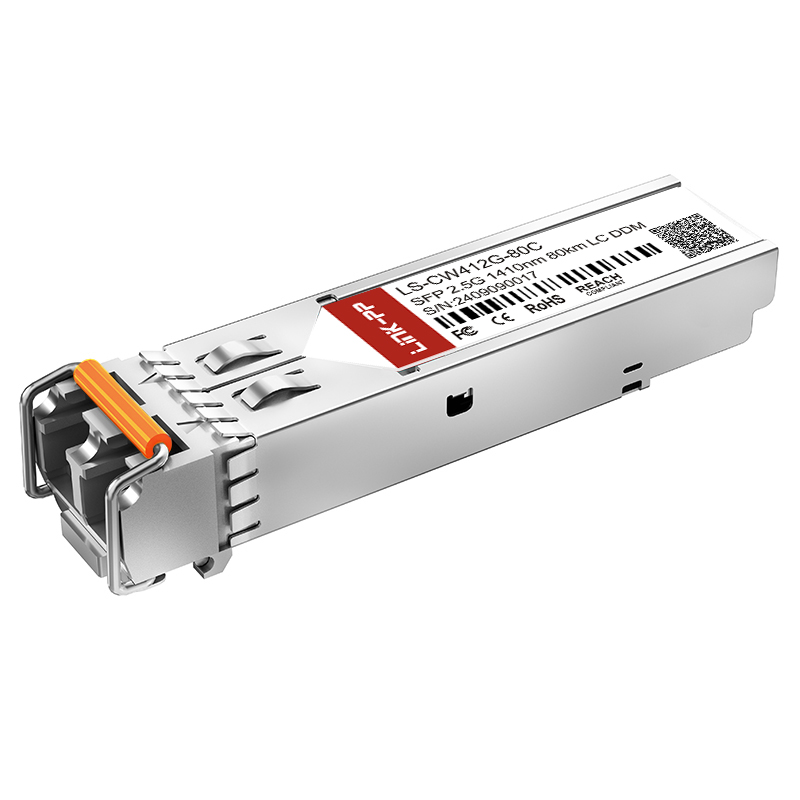 Single Mode CWDM 1270nm-1610nm 2.5G SFP Module 80km Duplex LC SMF Optical Transceiver