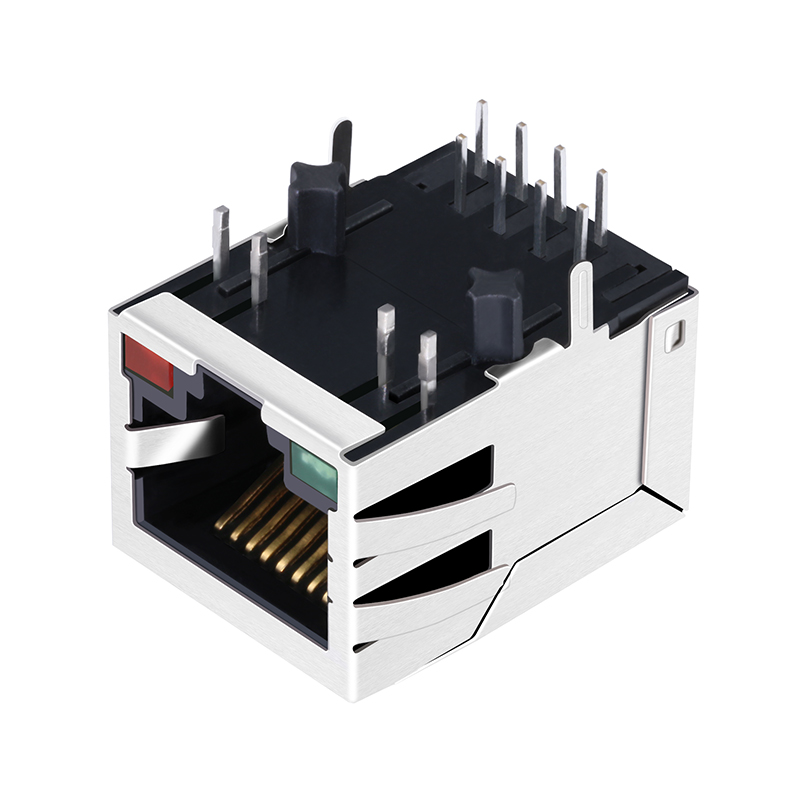 Customized 8P8C PCB Ethernet RJ45 Connector With LED