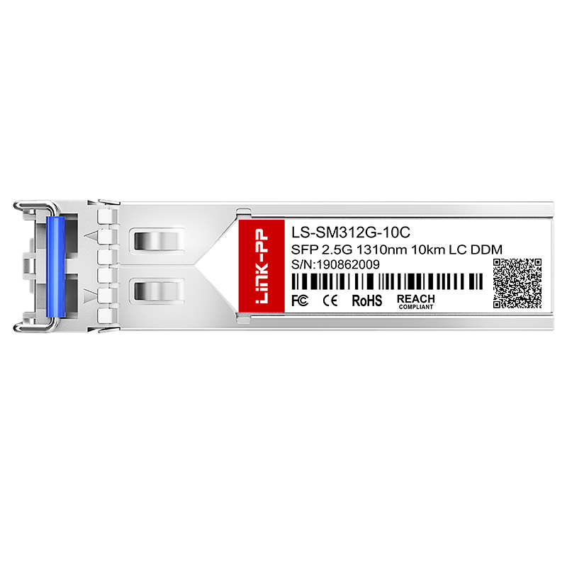 Single Mode 2.5G SFP 1310nm 10km DDM Duplex LC Optical Transceiver Module