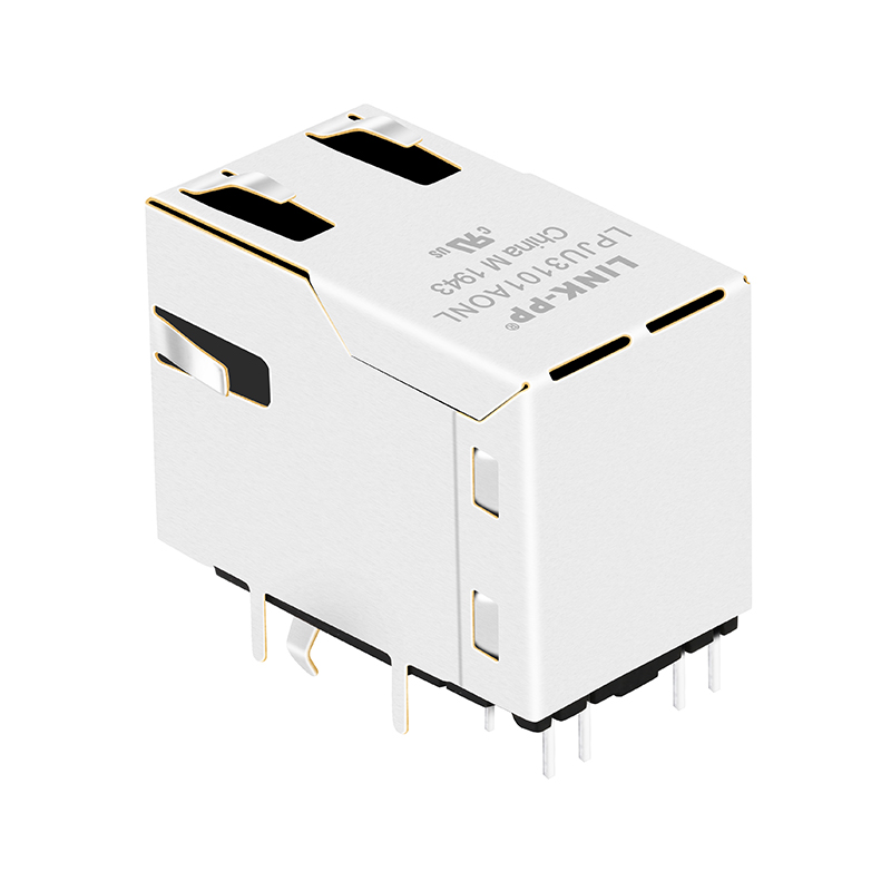 Tab up 10/100 Base-t RJ45 Magjack Magnetic Ethernet Female RJ45 Connector With USB