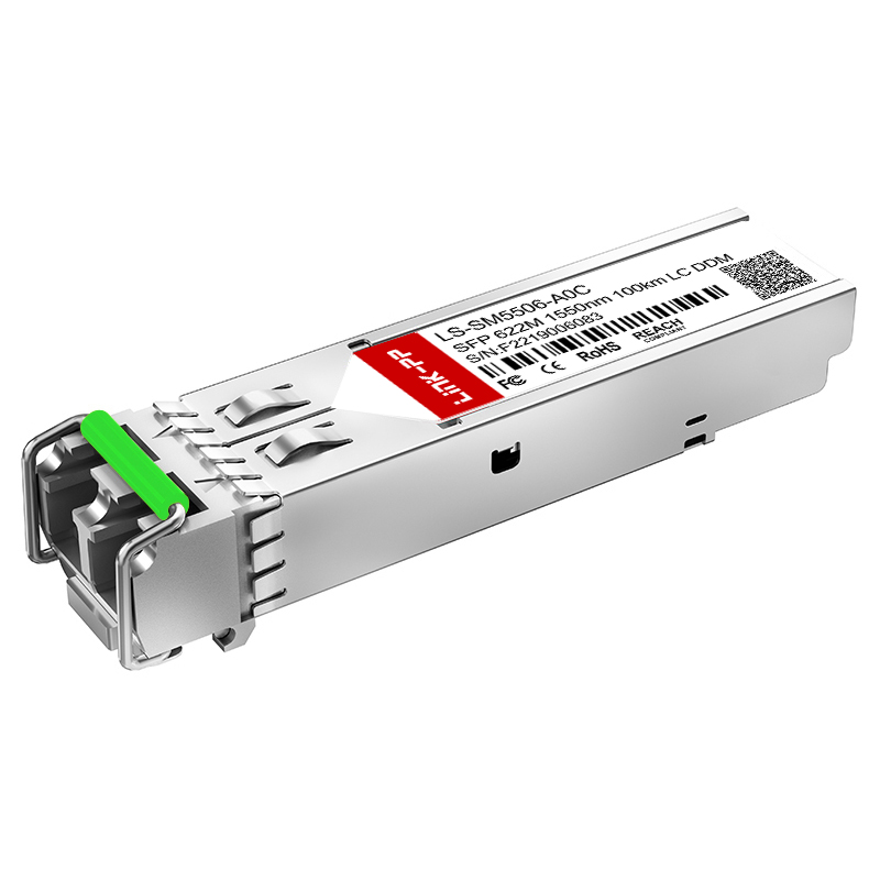 Single Mode 1550nm SFP 622M Transceiver 100km Duplex LC Optical Module