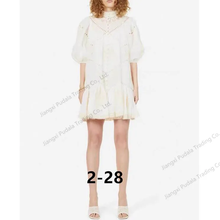 Vestido Feminino Estampado com Botões, Manga Longa, Vestido Casual tipo Camisa
