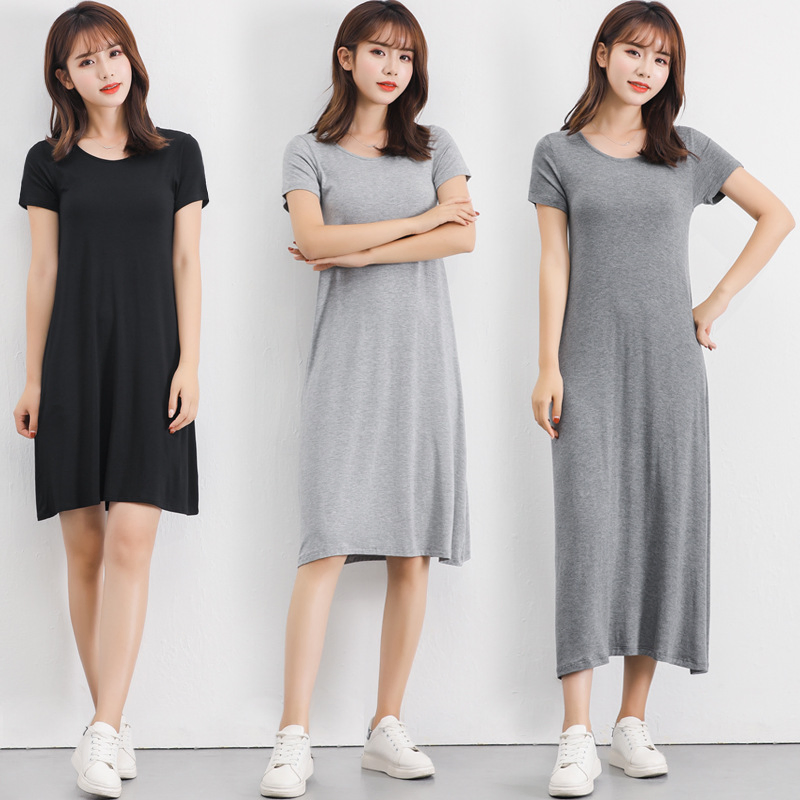 Vestidos Halter de Modal Feitos Sob Medida para o Verão Vestido Casual