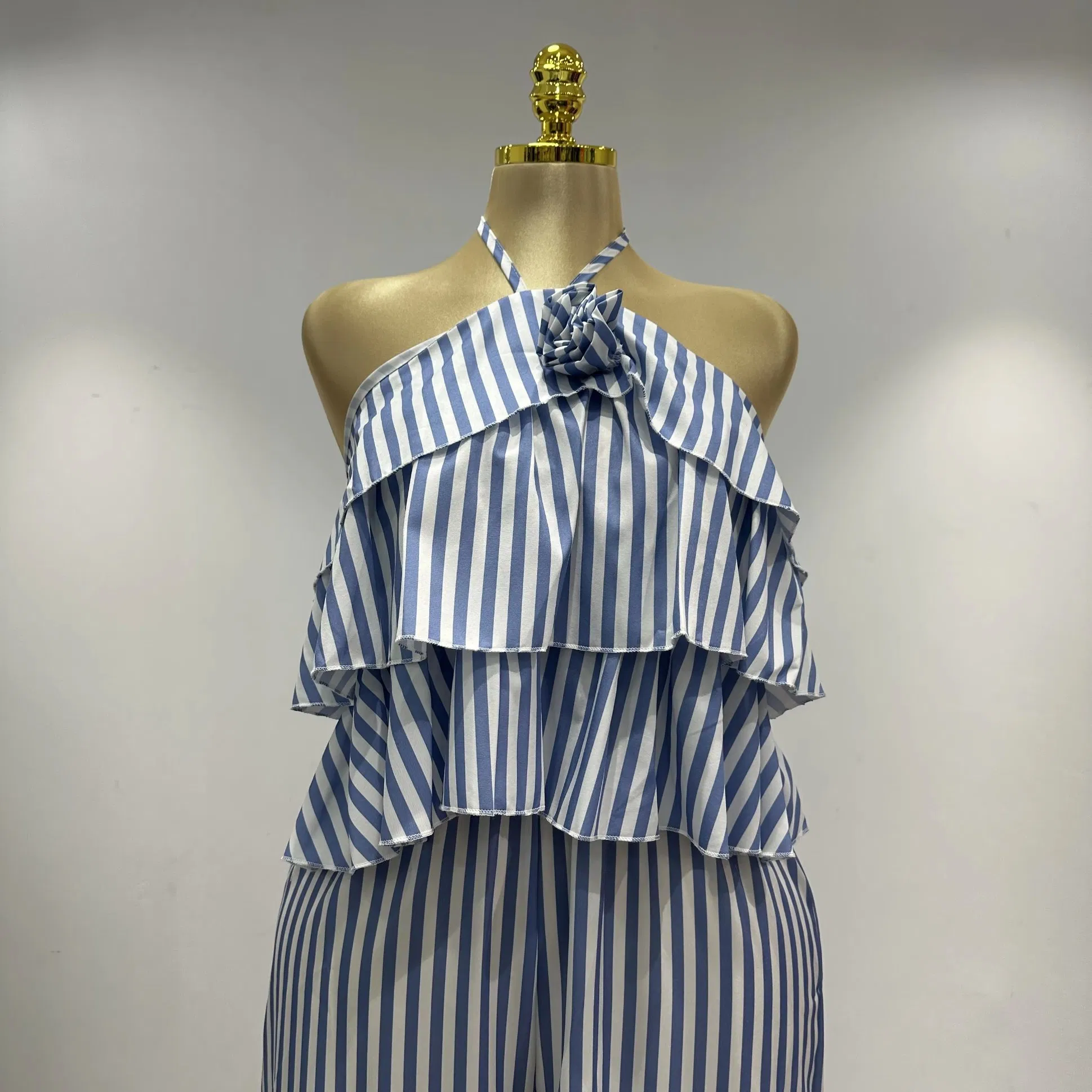 Vestido Casual de Verão em Comprimento Médio em Cor Sólida