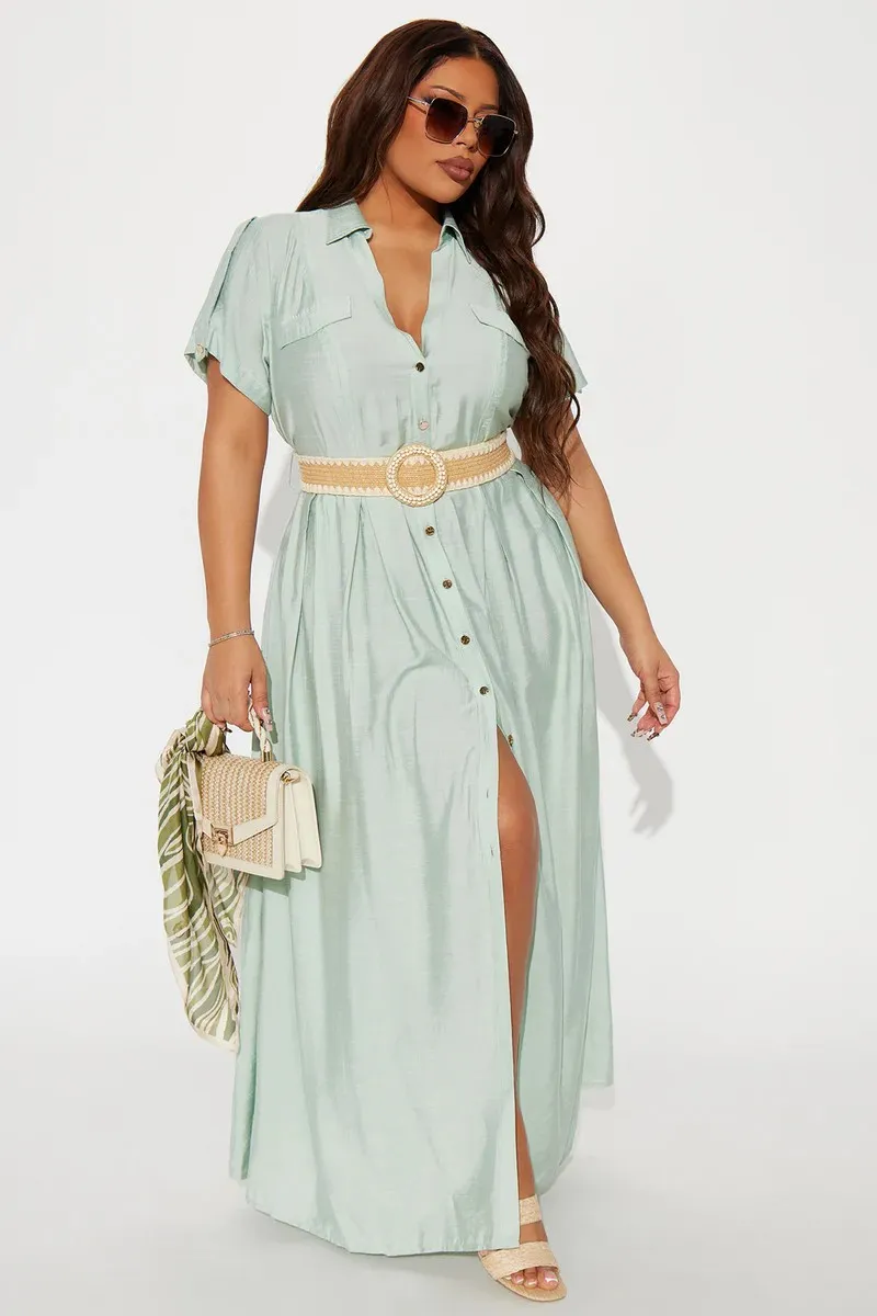 Vestido Maxi de Camisa