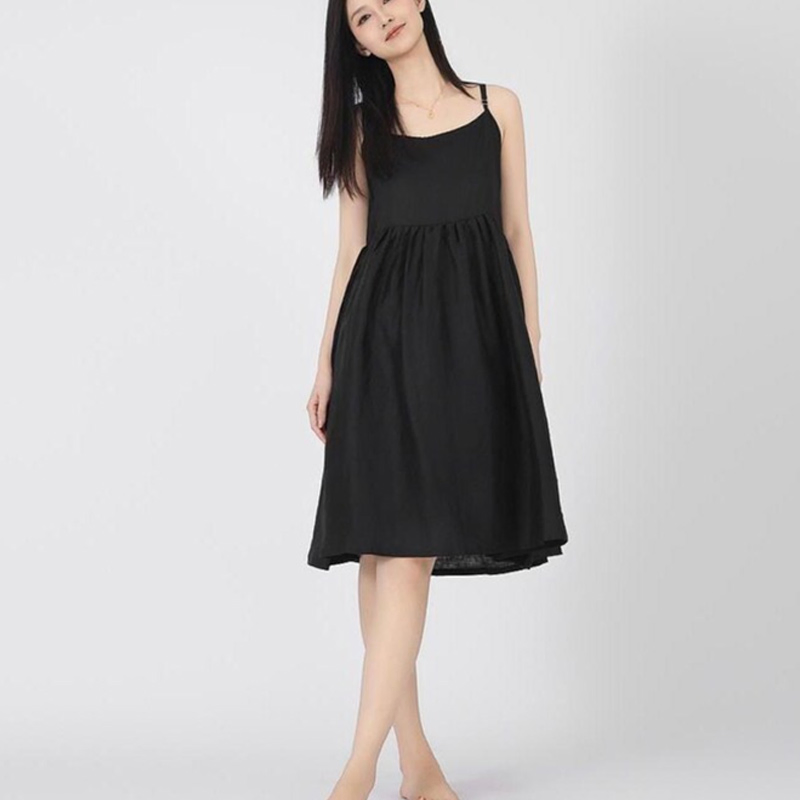 Vestido de Casaco de Linho Chic para Uso Casual e Formal