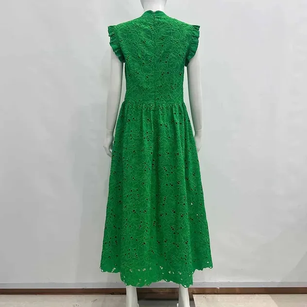 Vestido Midi Casual Elegante Sem Mangas