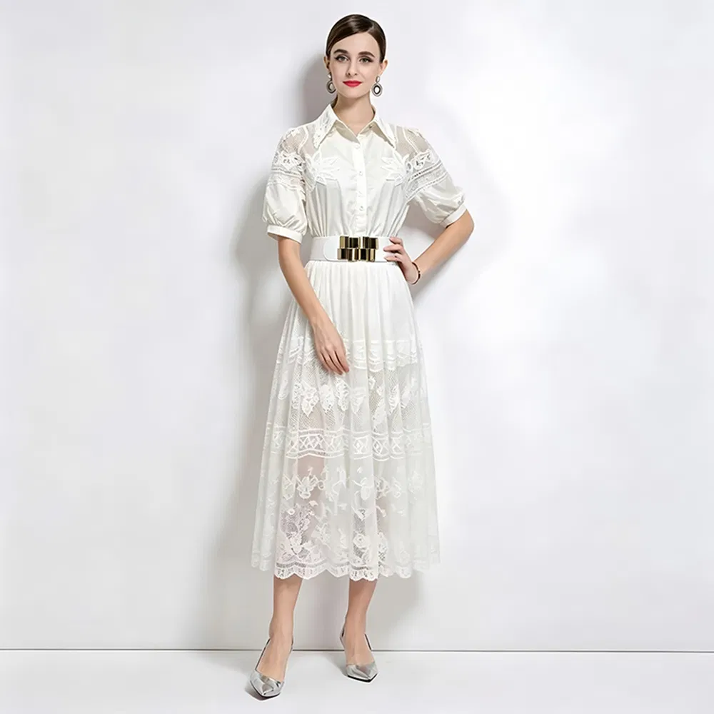 Vestido feminino de saia longa 3