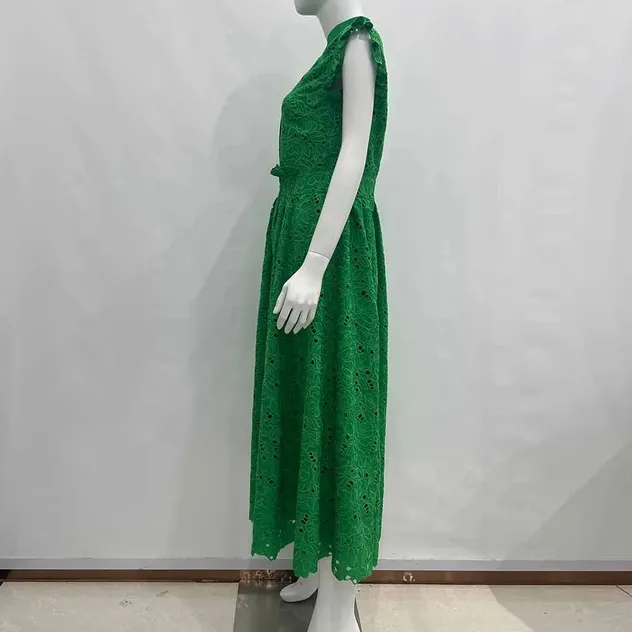 Vestido Midi Casual Elegante Sem Mangas
