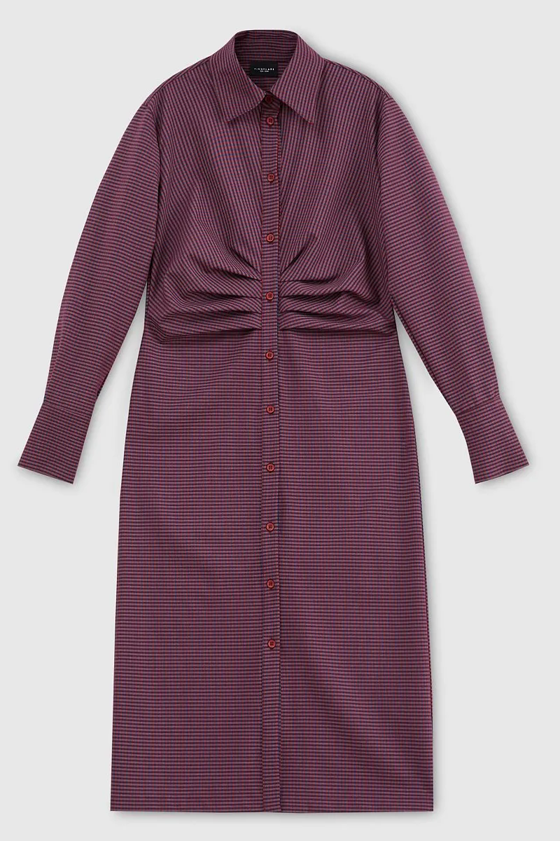 Vestido Casual Longo Feminino Estilo Camiseta Popular por Atacado com Pregas na Cintura