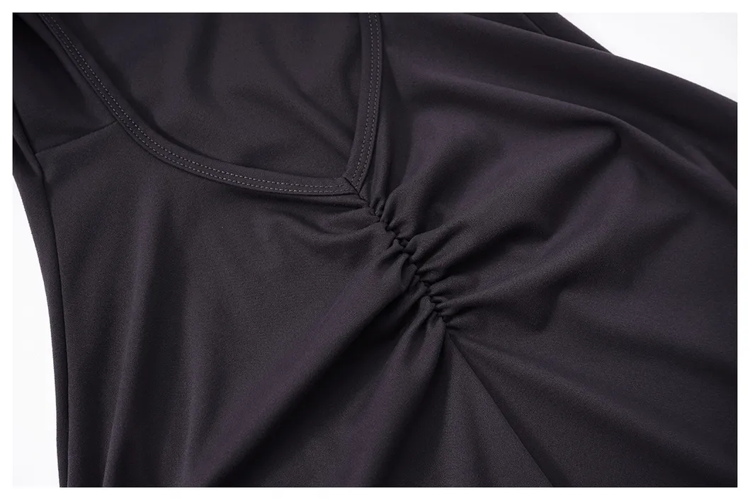 Vestido mini casual de manga longa com decote redondo para mulheres, ideal para festas de outono