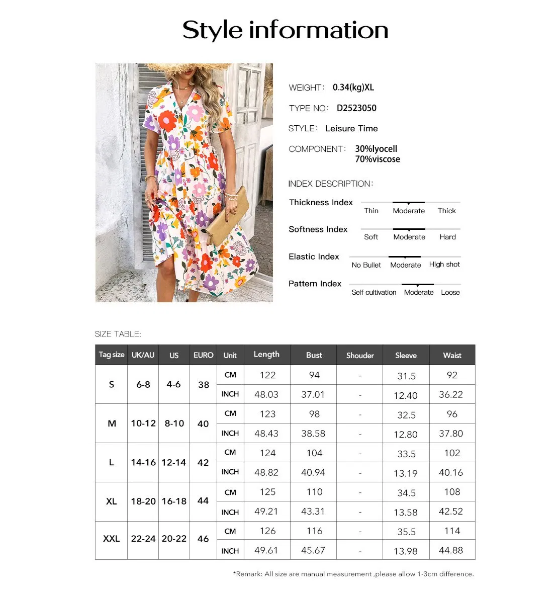 Vestido Longo Floral de Verão Feminino