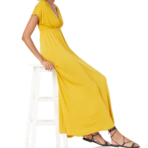 Vestido Maxi com Cintura Feminino 1