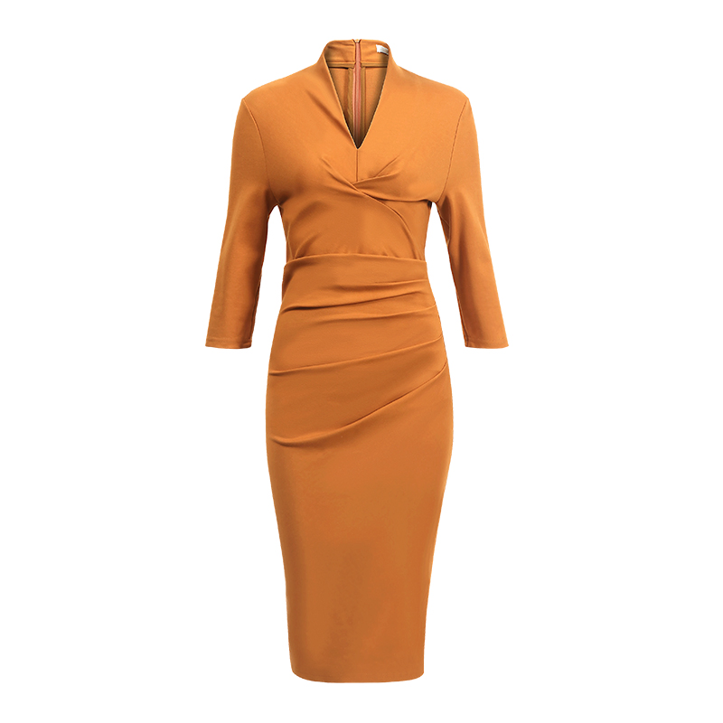 Vestido Casual de Trabalho Chic para Estilo de Escritório Sem Esforço