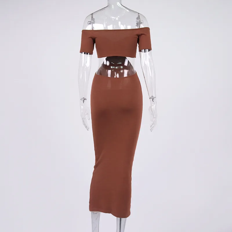 Vestido longo de verão casual, sem mangas, de malha para mulheres