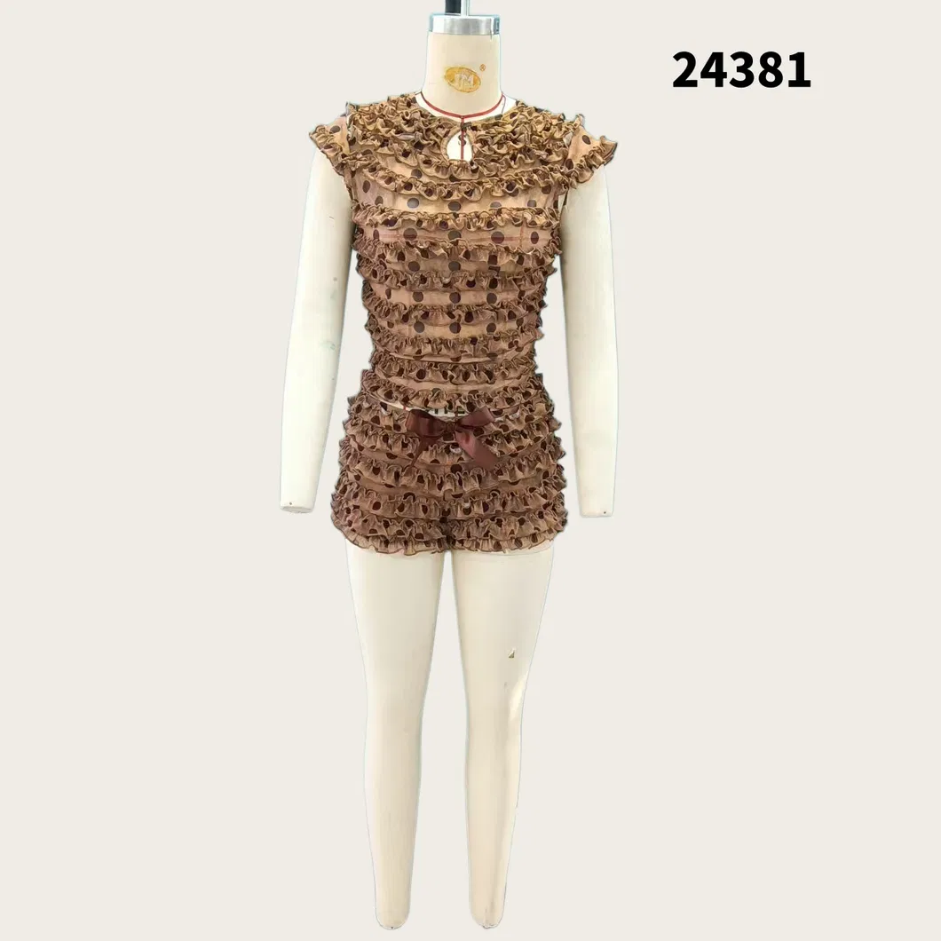 Vestido Mini de Algodão com Bordado de Sol em Tamanho Plus - Vestido Casual Boho com Cintura Smock