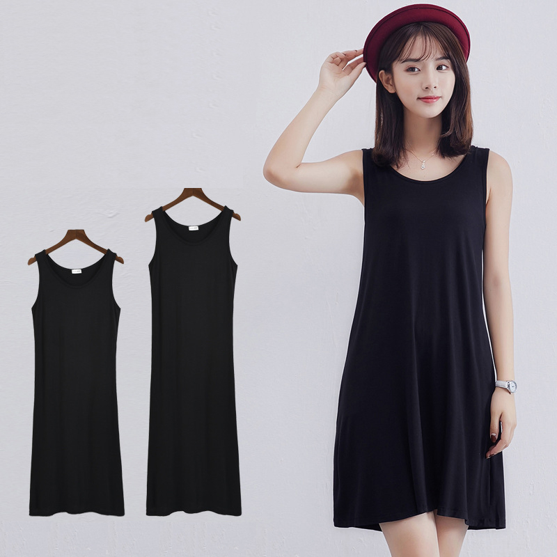 Vestidos Halter de Modal Feitos Sob Medida para o Verão Vestido Casual
