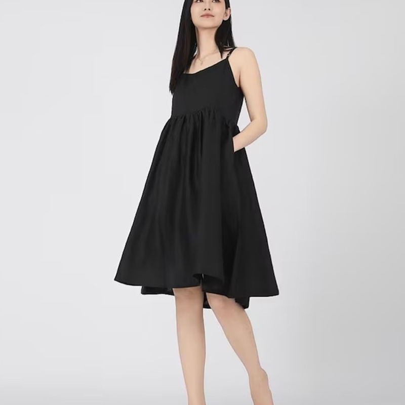Vestido de Casaco de Linho Chic para Uso Casual e Formal