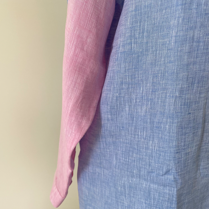 Vestido Casual de Malha com Manga Longa e Gola Reversa para Mulheres